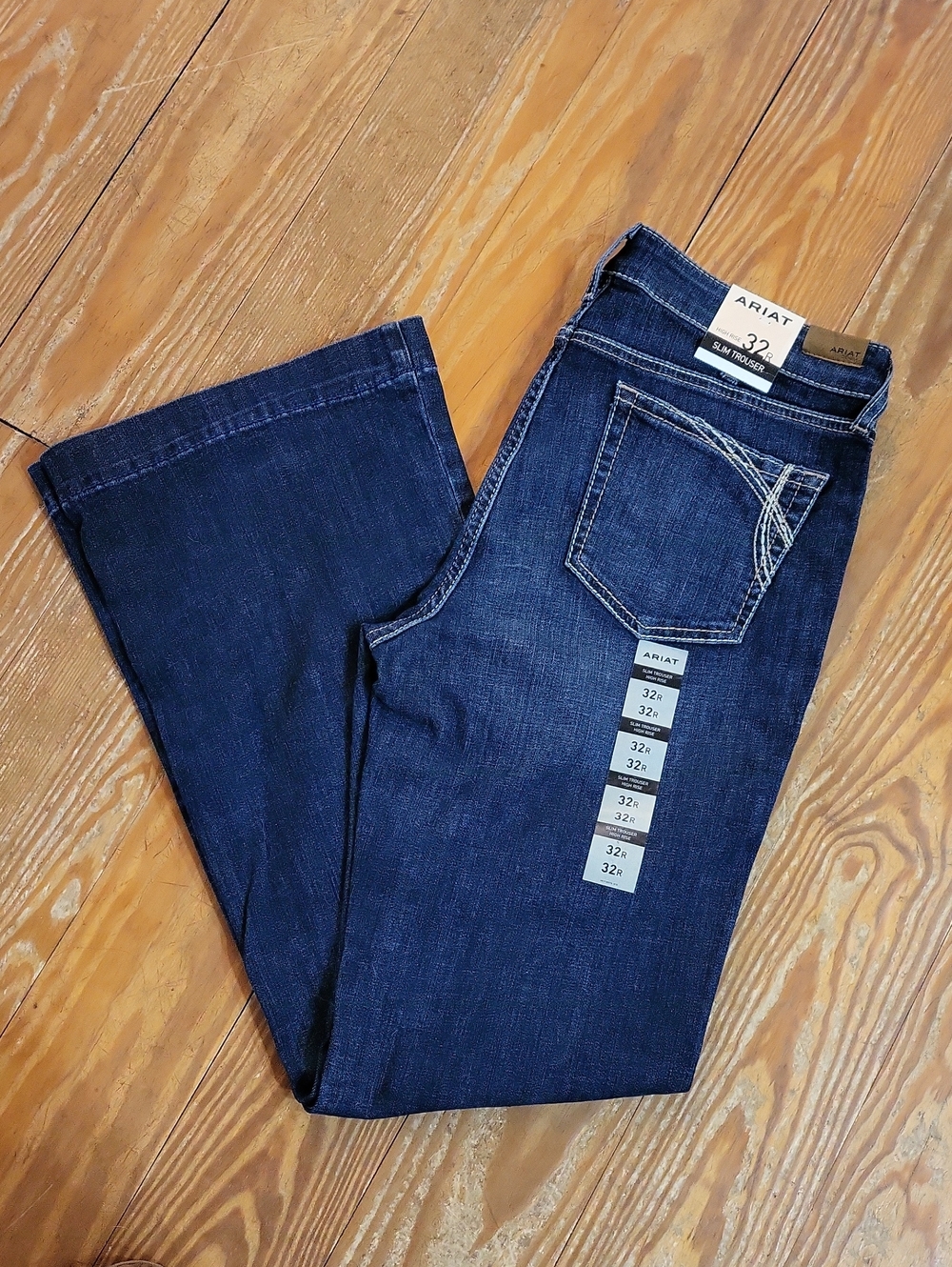 NWT Ariat Women's High Rise Naz Slim Trouser Jeans 32R